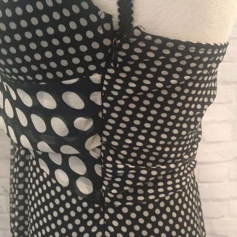 Vintage Polka Dot Halter Knee-Length Dress - Small - Picture 8 of 12
